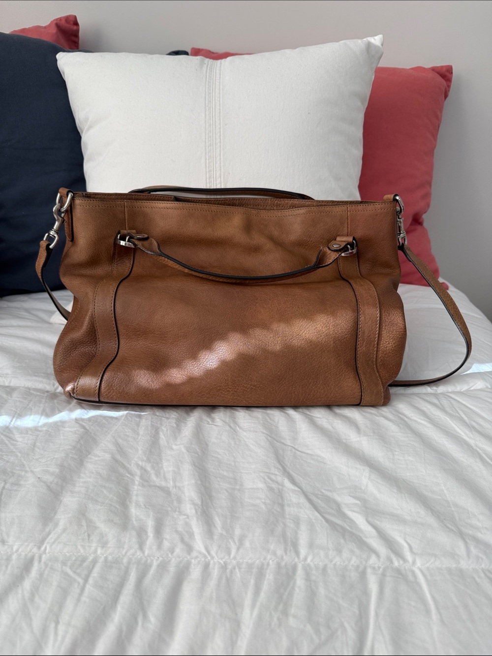 Gucci Cognac Leather Hobo Bag with Silver-Tone Hardware - Picture 2 of 4